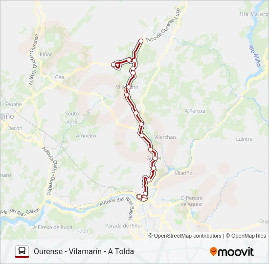 XG60515/20 Bus Line Map