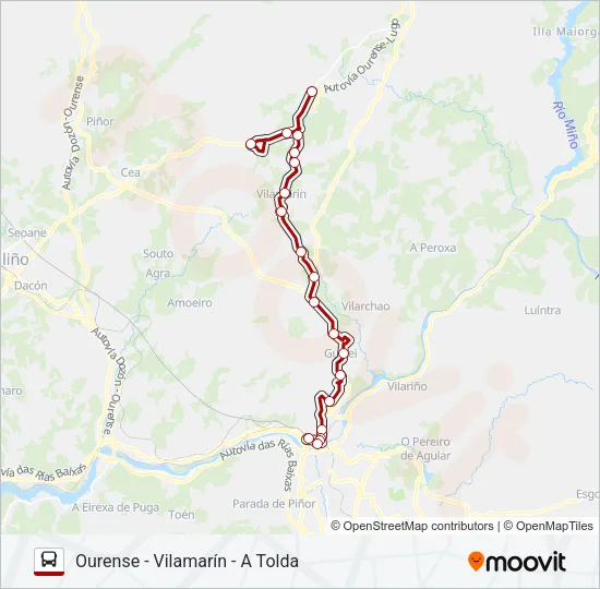 XG60515/20 Bus Line Map