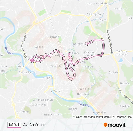 5.1 Bus Line Map