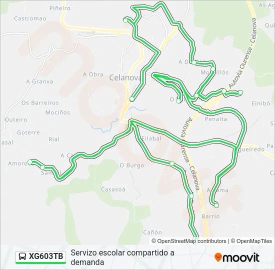 XG603TB  Line Map