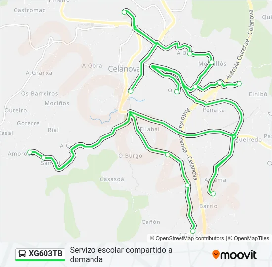 XG603TB  Line Map