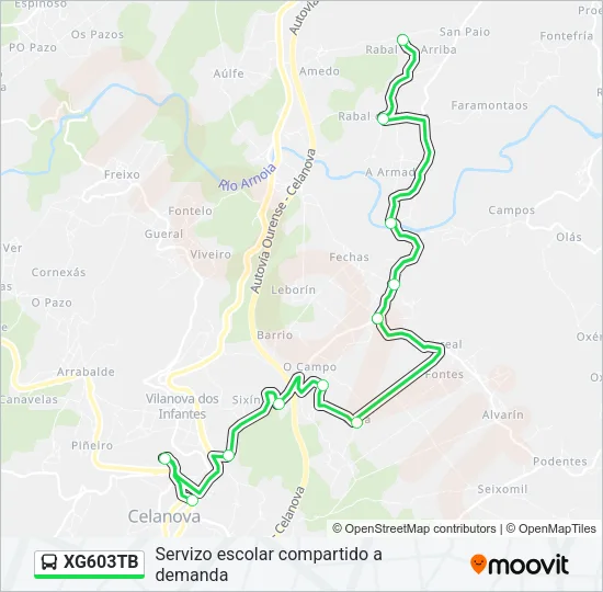 XG603TB  Line Map