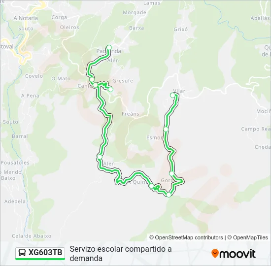 XG603TB  Line Map