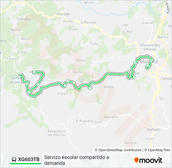 XG603TB  Line Map