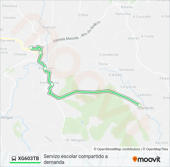 XG603TB  Line Map