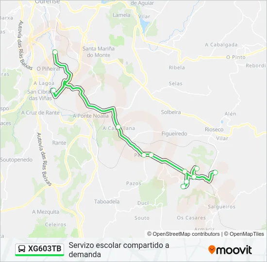 XG603TB  Line Map