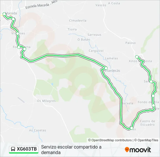 XG603TB  Line Map