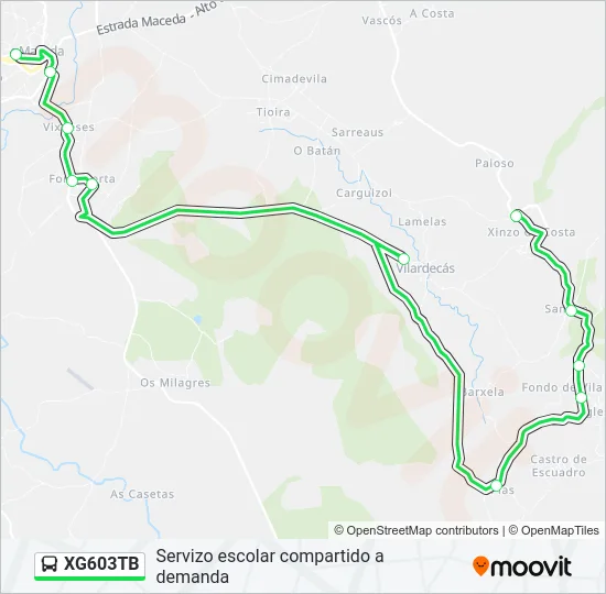 XG603TB  Line Map