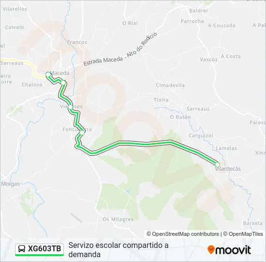 XG603TB  Line Map