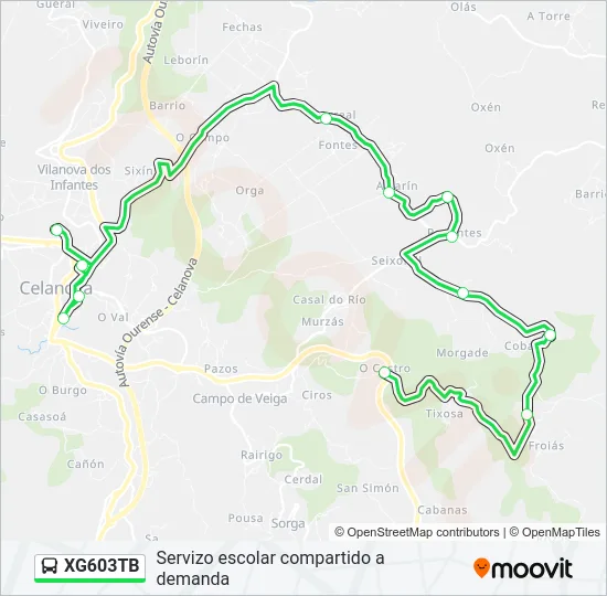 XG603TB  Line Map