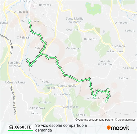 XG603TB  Line Map