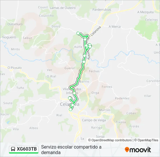 XG603TB  Line Map