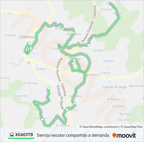 XG603TB bus Line Map