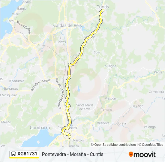 XG81731 Bus Line Map