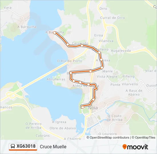 XG63018 Bus Line Map