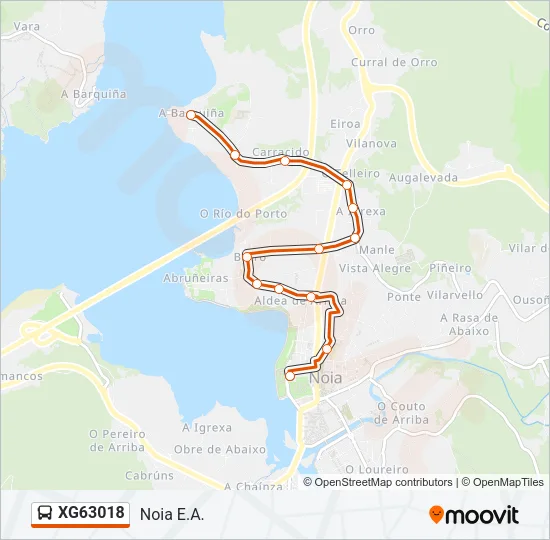 XG63018 Bus Line Map