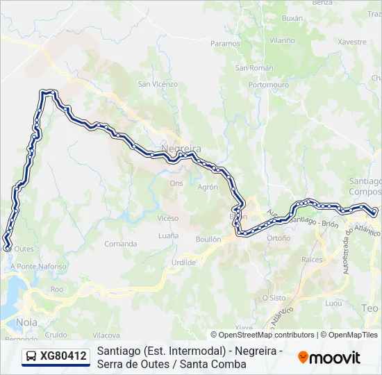 XG80412 Bus Line Map
