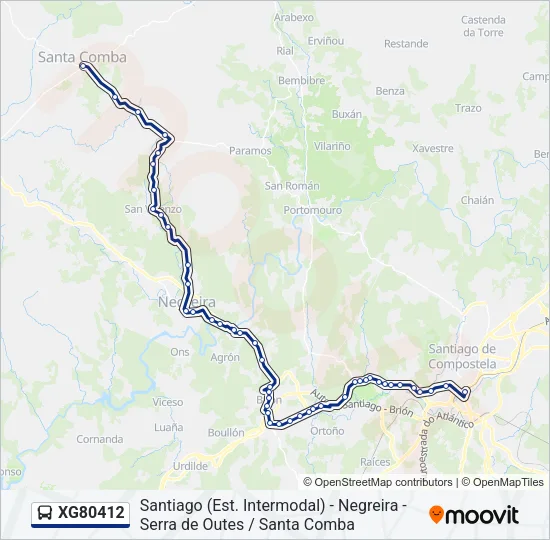XG80412 Bus Line Map