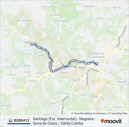 XG80412 Bus Line Map
