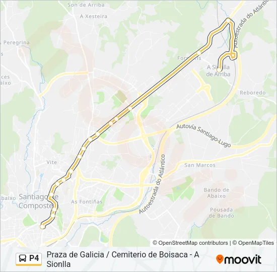 P4 Bus Line Map