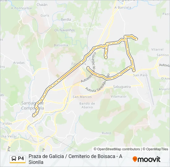 P4 Bus Line Map