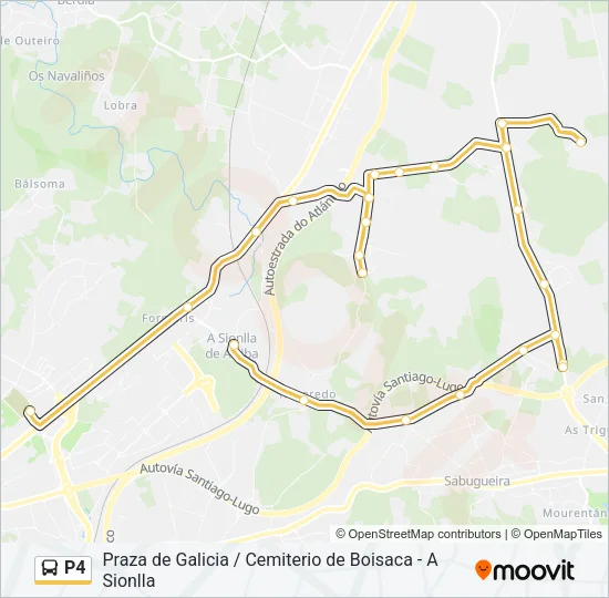P4 Bus Line Map