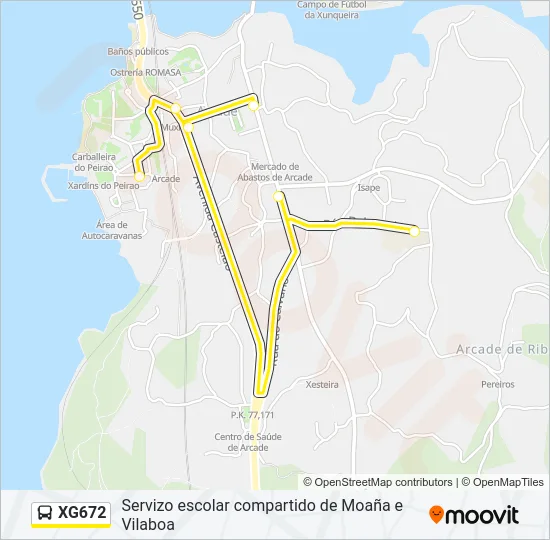 XG672 Bus Line Map