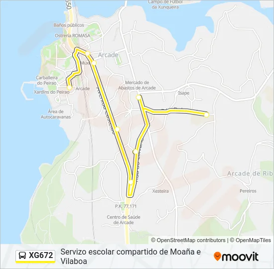 XG672 Bus Line Map