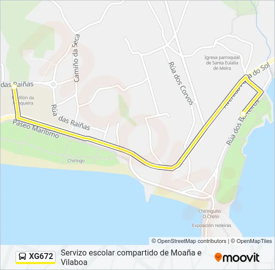 XG672 Bus Line Map