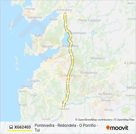 XG62403 Bus Line Map