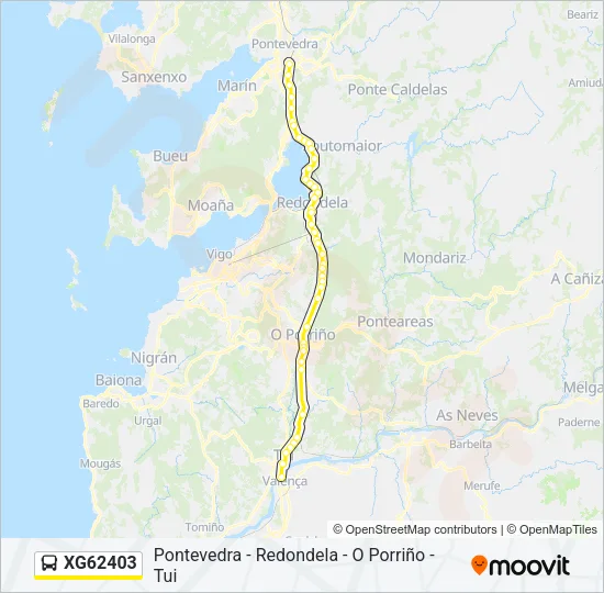 XG62403 Bus Line Map
