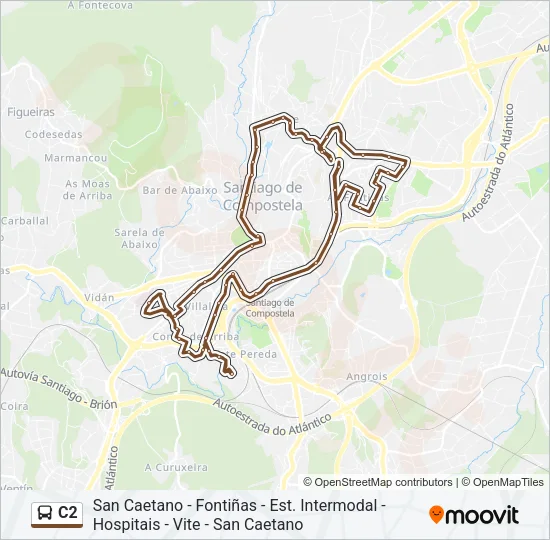 C2 Bus Line Map