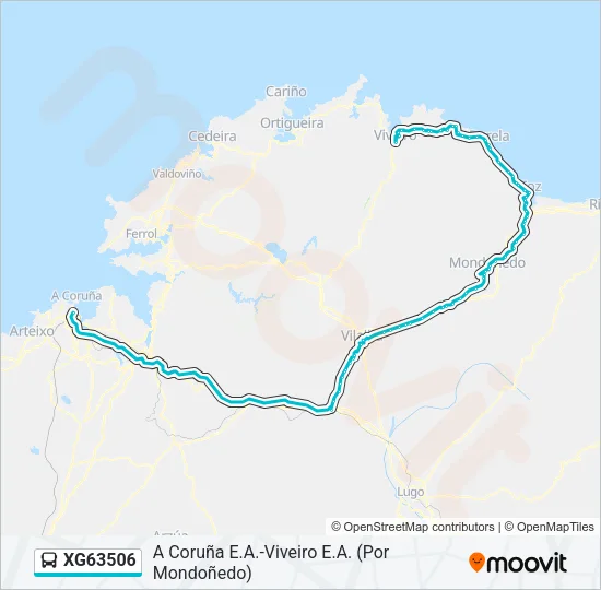 XG63506 Bus Line Map