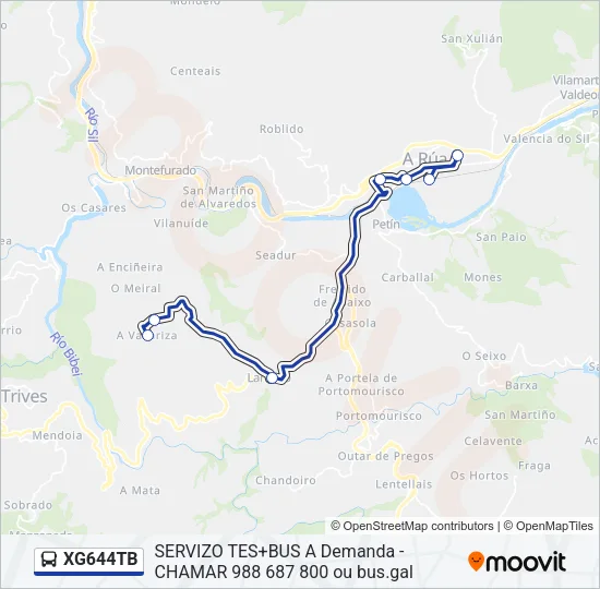 XG644TB Bus Line Map