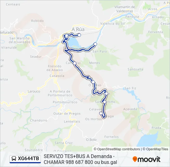 XG644TB Bus Line Map