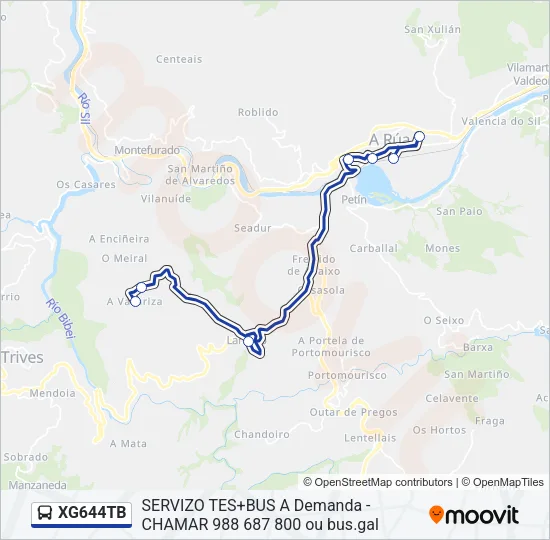 XG644TB Bus Line Map