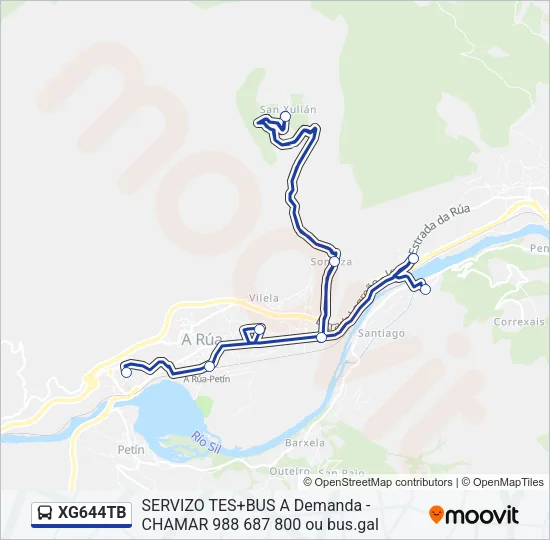 XG644TB Bus Line Map