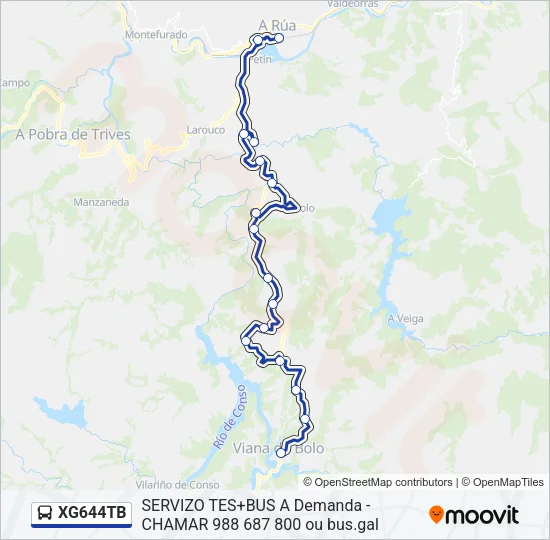 XG644TB Bus Line Map