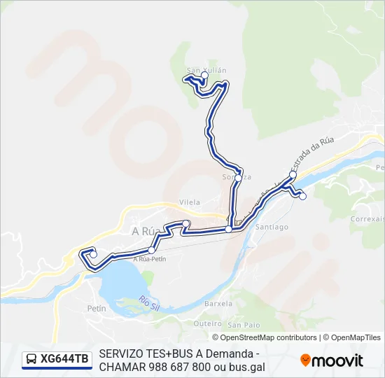 XG644TB Bus Line Map
