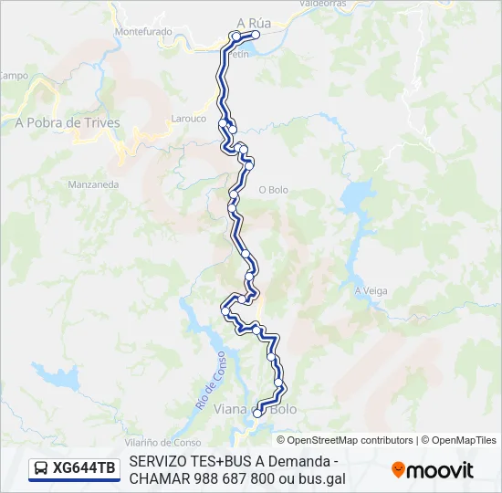 XG644TB Bus Line Map
