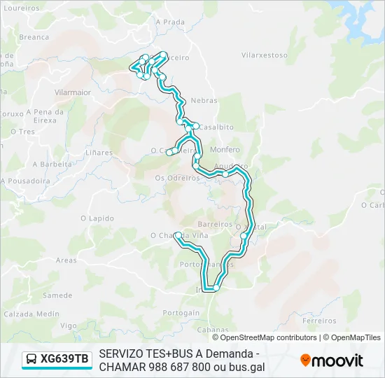 XG639TB Bus Line Map
