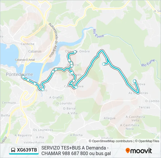 XG639TB Bus Line Map
