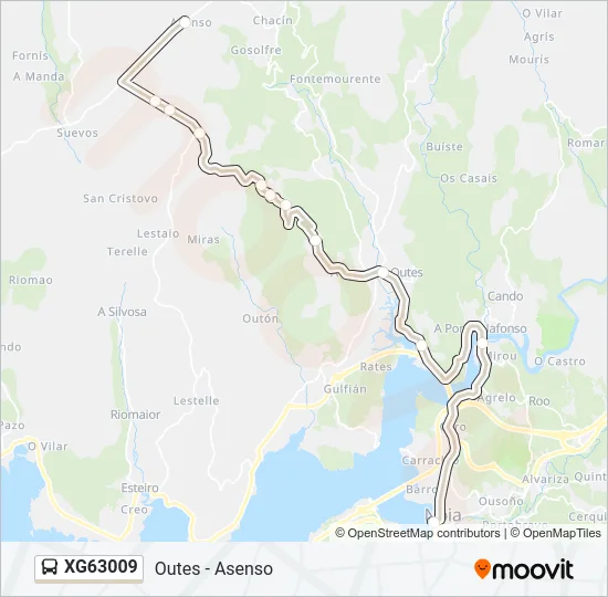 XG63009 Bus Line Map