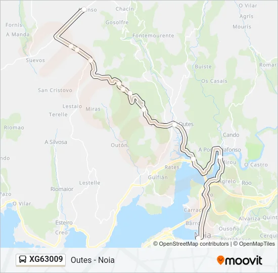 XG63009 Bus Line Map
