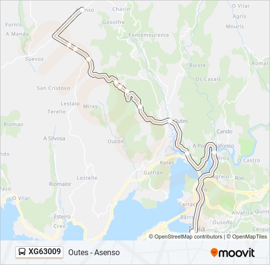 XG63009 bus Line Map