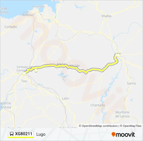XG80211 Bus Line Map