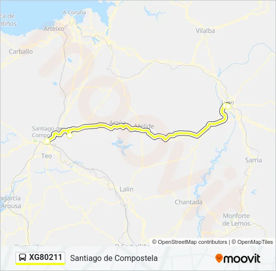 XG80211 Bus Line Map