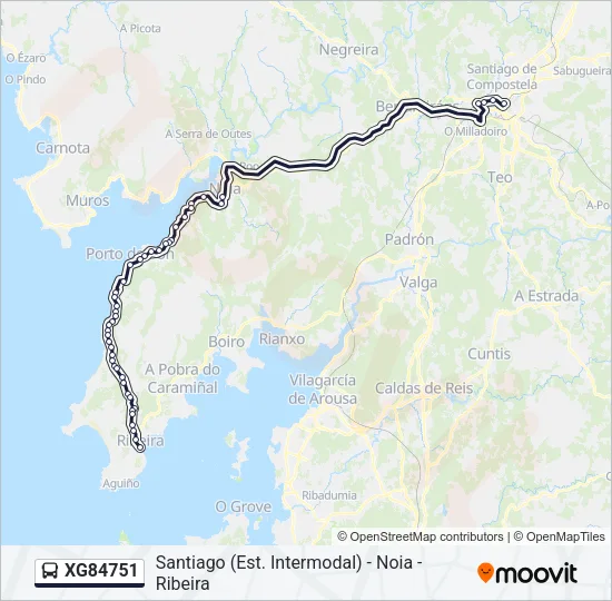 XG84751 Bus Line Map