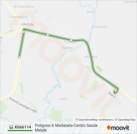 XG66114 Bus Line Map