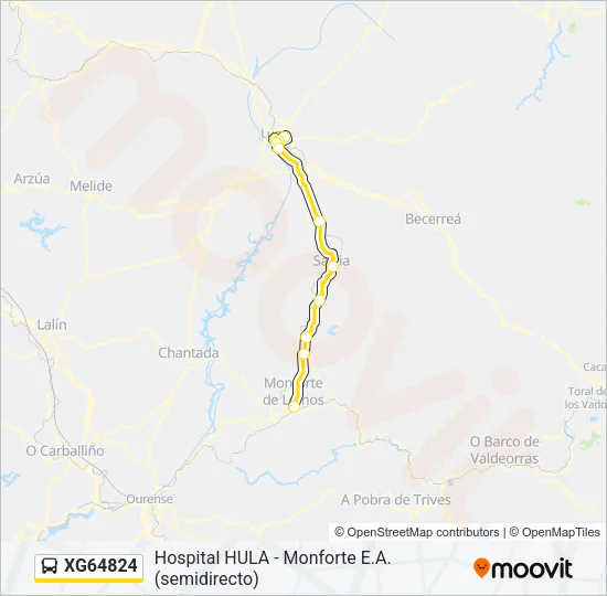XG64824 Bus Line Map